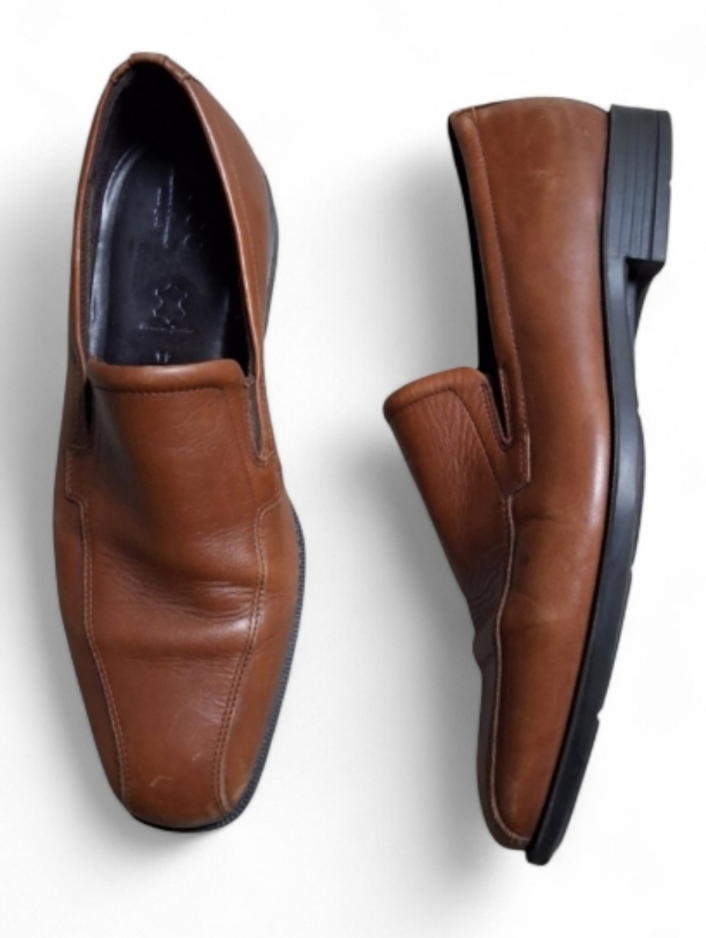 Ecco Edinburgh Mens Slip On Loaders Dress Shoes Size 44